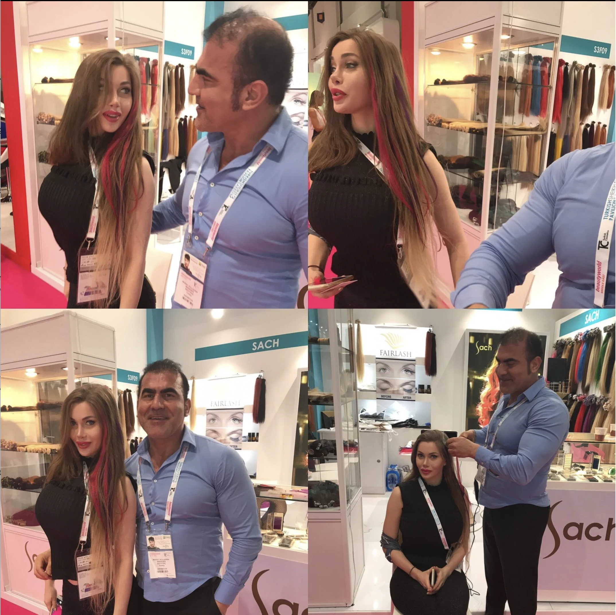 Sach and Vogue Hair at Beautyworld Middle East 2017 in Dubai