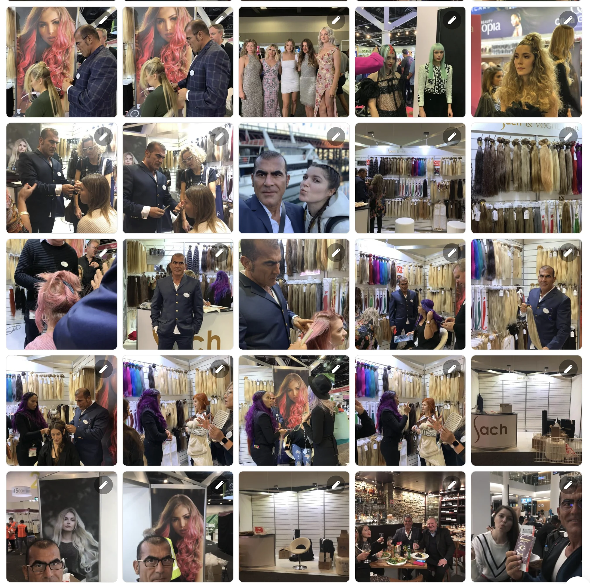 Sach and Vogue Hair stand at Hair Expo Australia 2019 at ICC Sydney