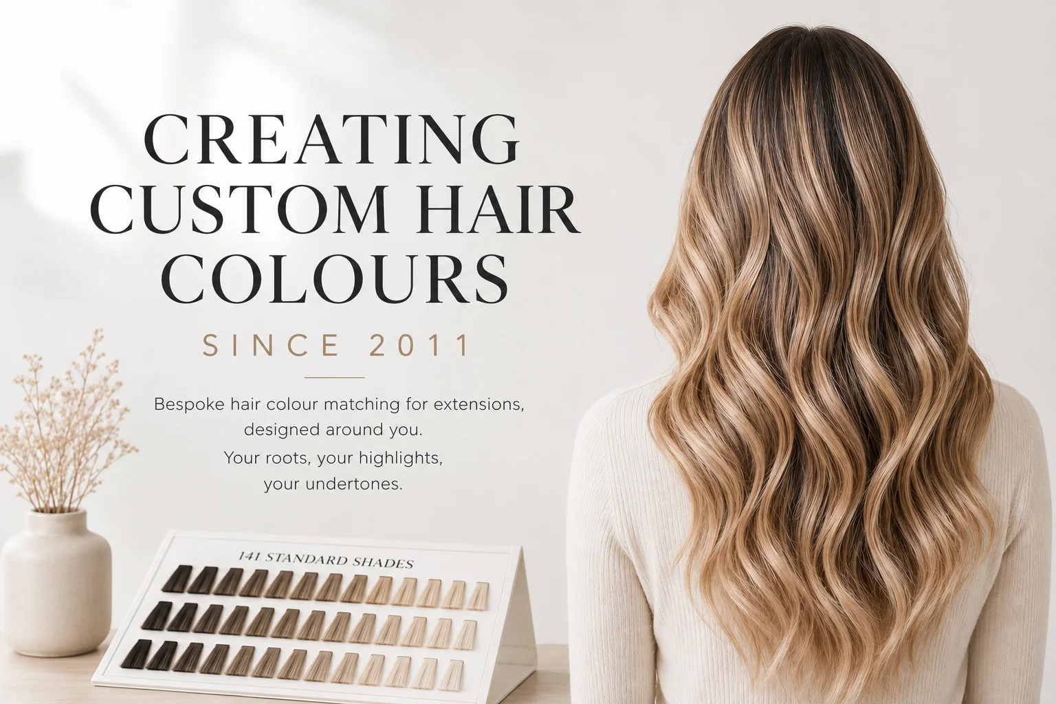 Custom highlighted hair colour created by Sach and Vogue Hair specialists