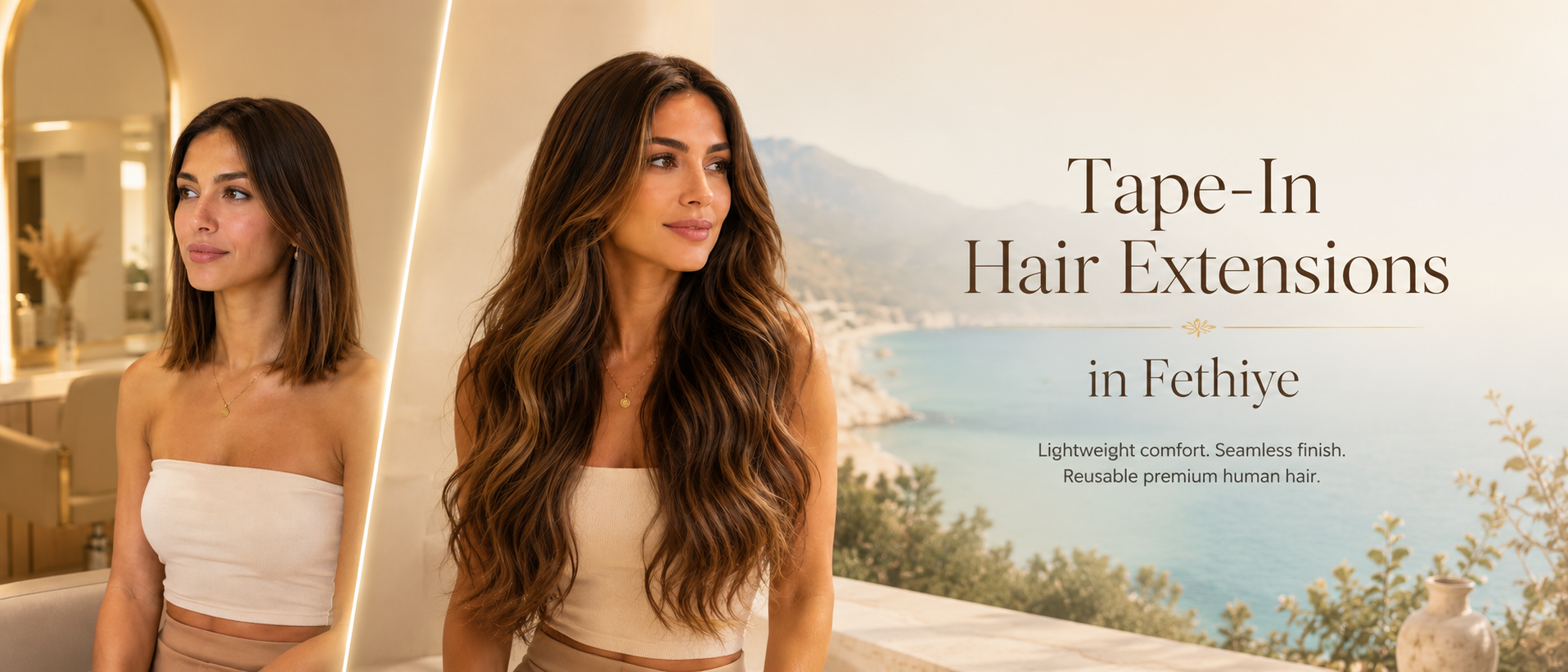 Tape-In Hair Extensions Fethiye