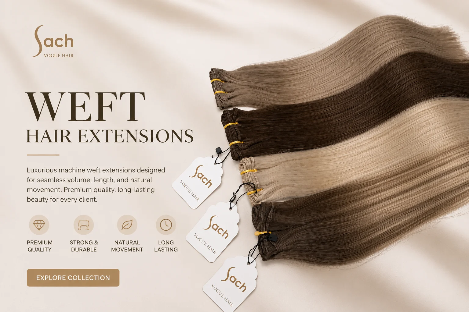 Weft Hair Extensions