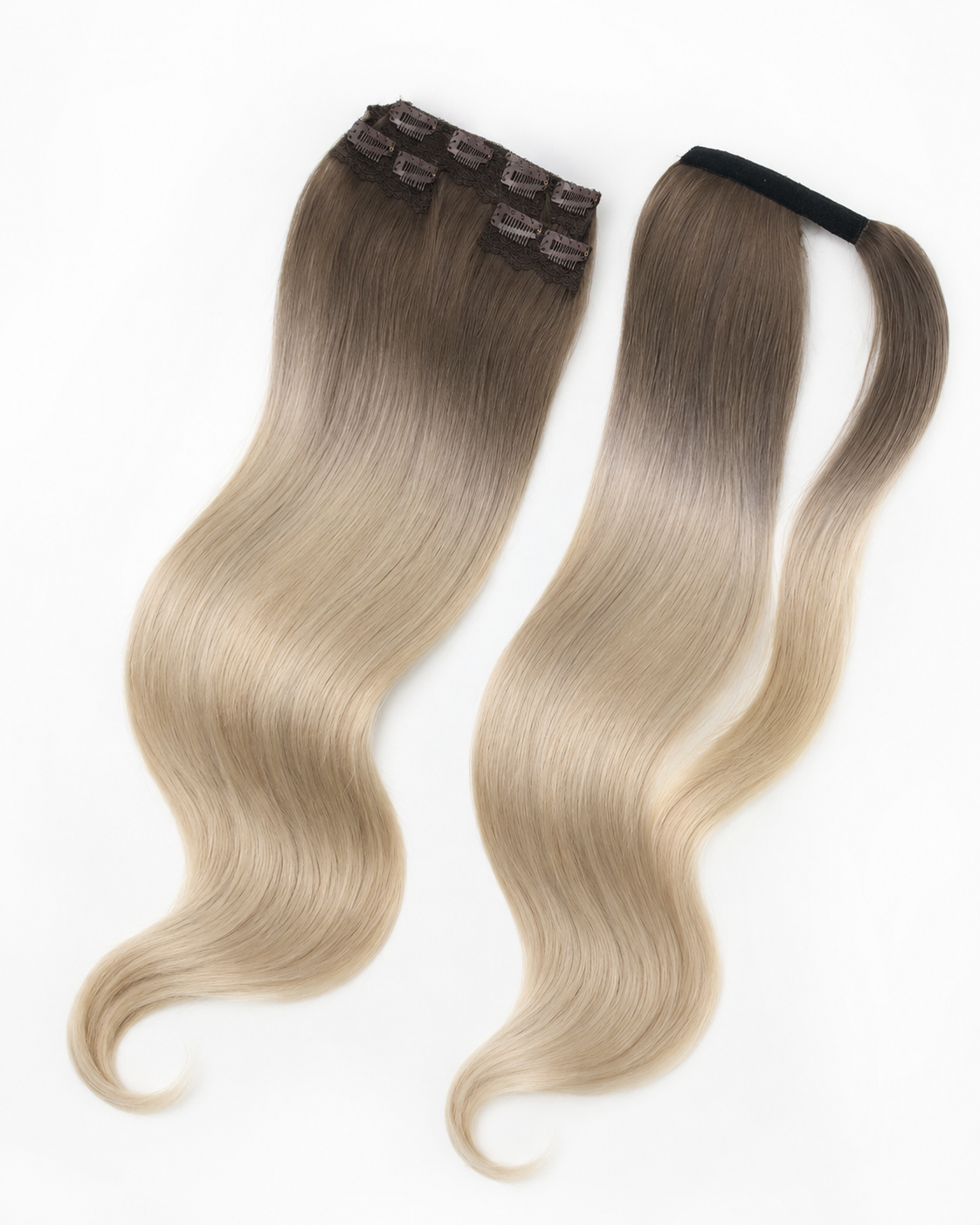 Clip-Ins Hair Extensions Ponytails Human Hair